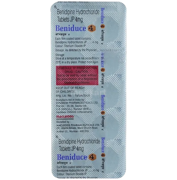 beniduce 4mg tablet 10's